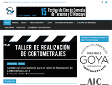 Tablet Screenshot of cinetarazonaymoncayo.es